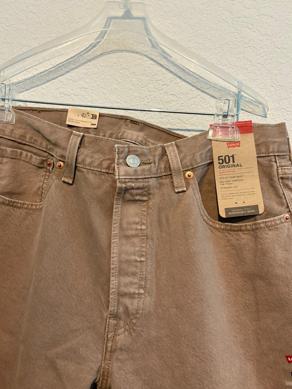 Levi's Straight Leg Jeans in Brown - Picture 5 of 8